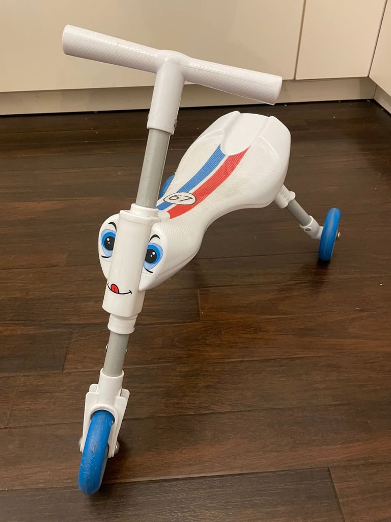 Kids Scuttle bug Foldable scooter - White No 67 