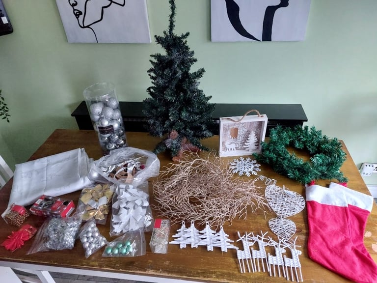 New huge bundle of decorations tree christmas Nexr 