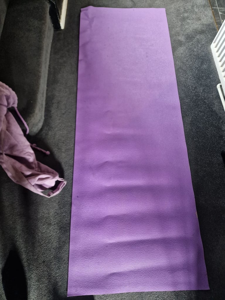 image for Large long exocise purple yoga mat 