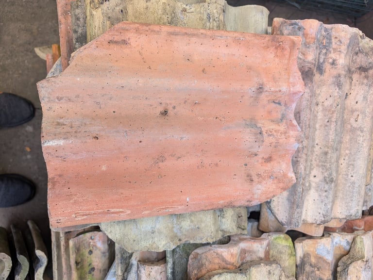 Reclaimed Triple Rolled Roman Clay Pantiles. Approximately 180.