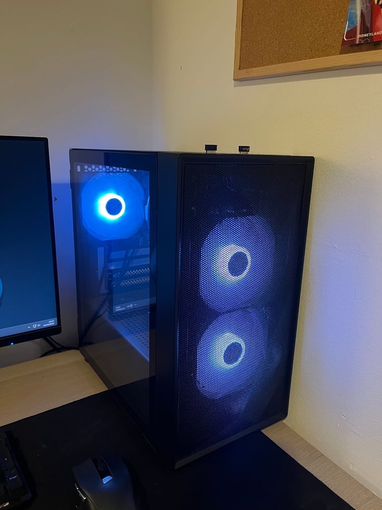 image for Custom Built Gaming & Work PC – Barely Used | Ryzen 3 | 16GB RAM | 500GB NVMe | RGB Case