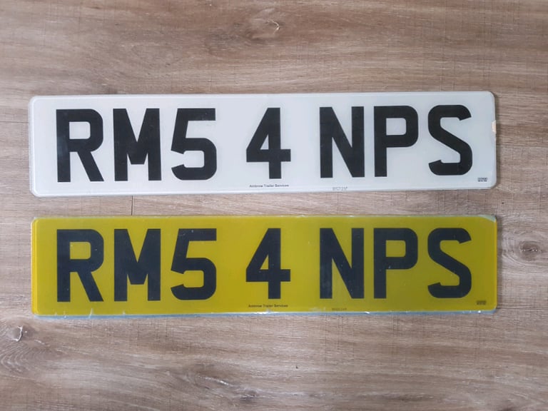 image for Private cherished number plate  NPS  or  RMS  or  for m5 bmw