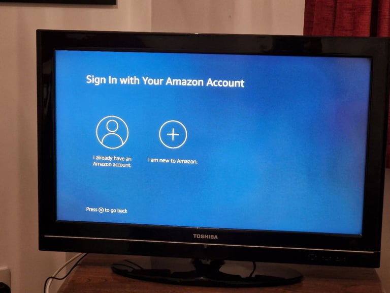 Toshiba 36" TV, Amazon Firestick & Remotes