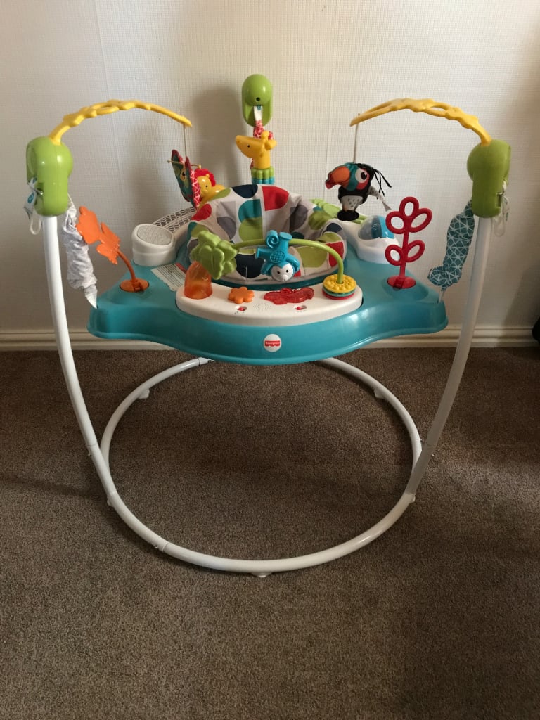 DELIVERY Boxed Fisher Price colour climbers Jumperoo baby bouncer swing lights music CAN DELIVER