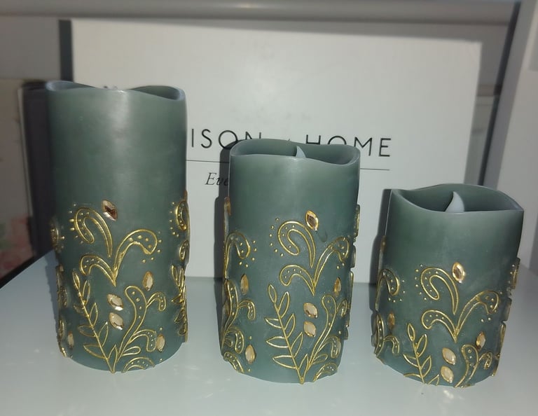 image for NEW ALISON CORK FAUX CANDLES