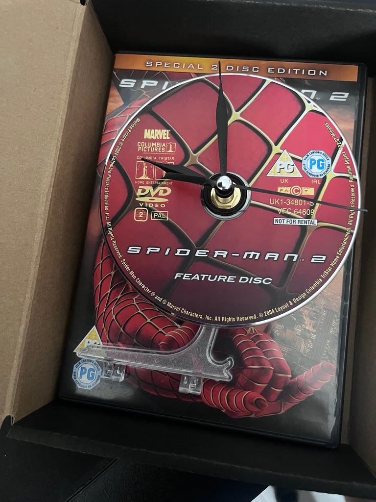 Spiderman DVD Clocks & dvd box