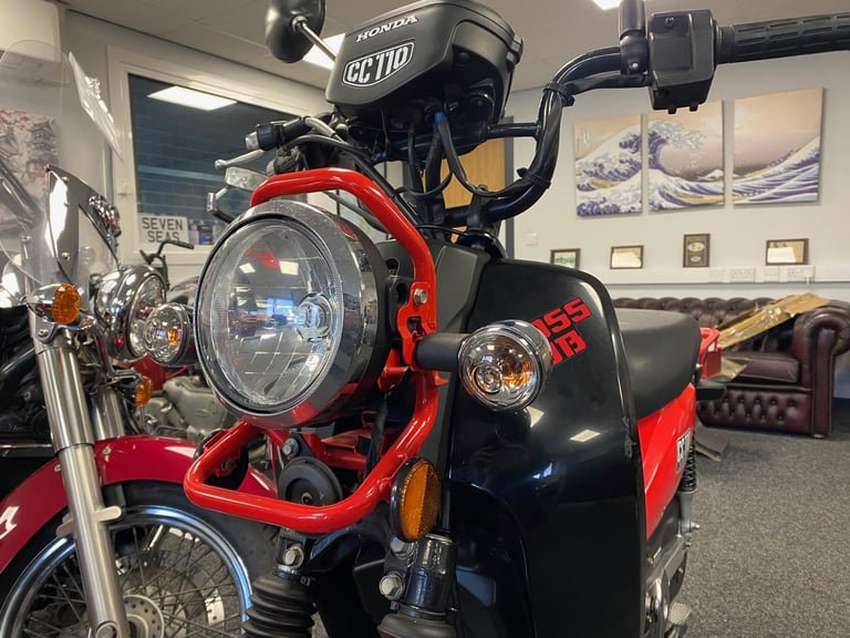 2013 JDM Honda CC110 Cross Cub in red and black