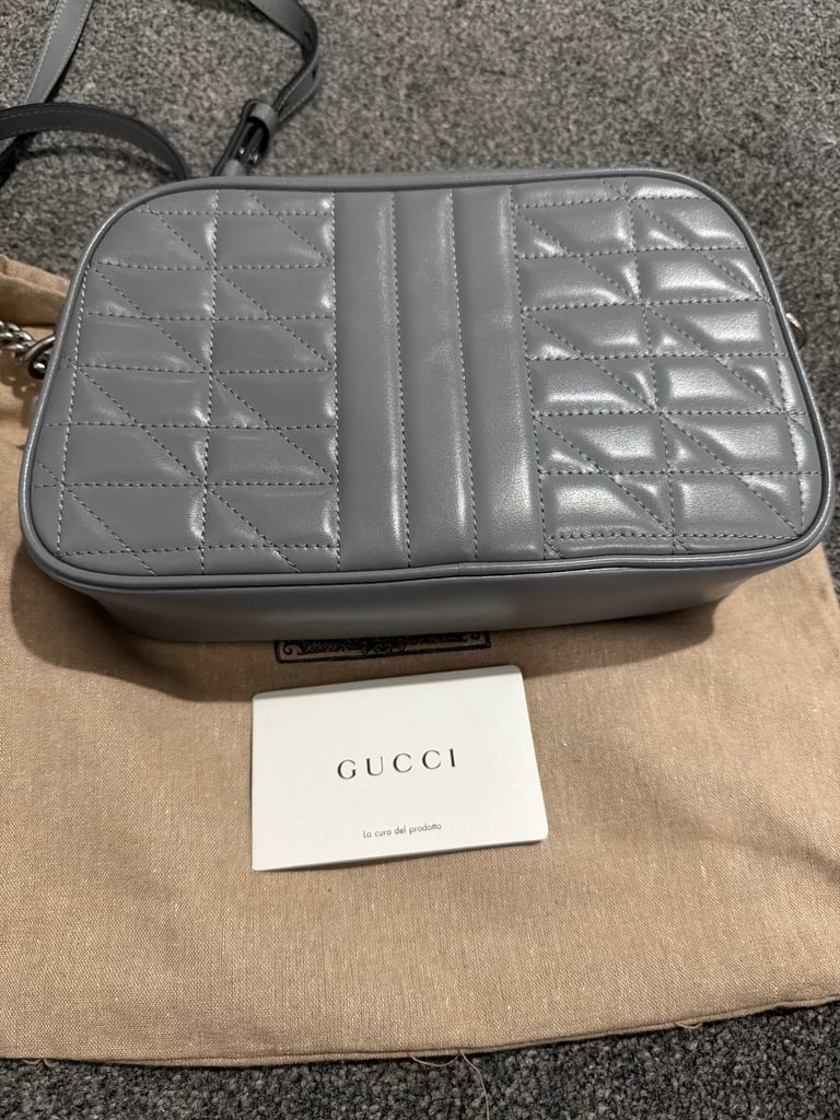 Gucci grey marmont bag