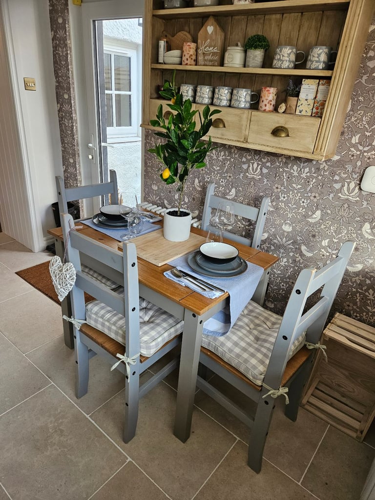 Dining Table and Chairs and cushion pads