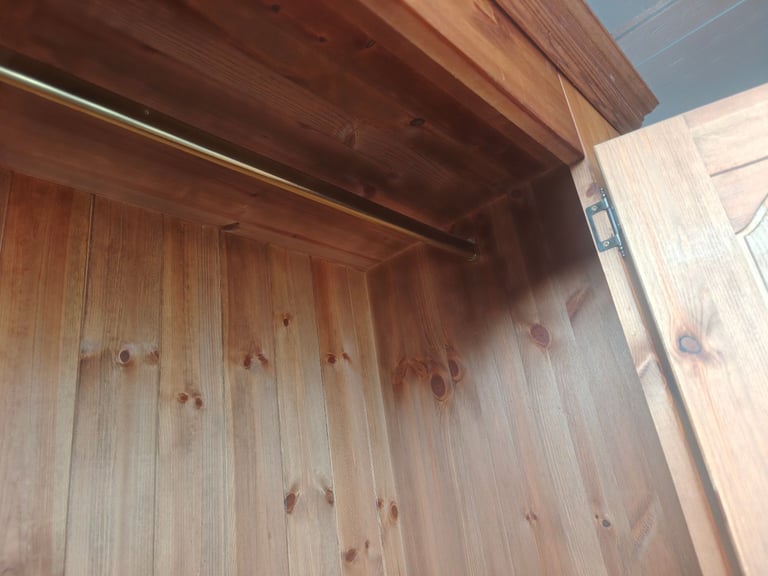 Free-standing Pine Wardrobe 