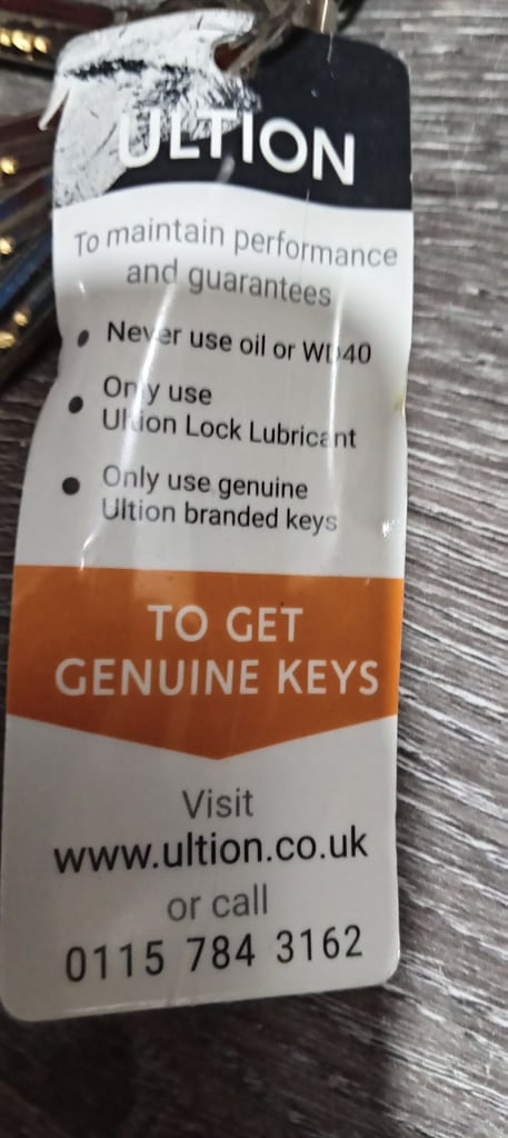 ULTION TS007 Three star ⭐⭐⭐ EURO CYLINDER 35/35