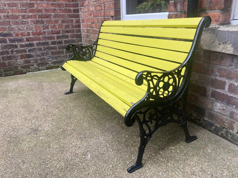  Cast iron garden bench