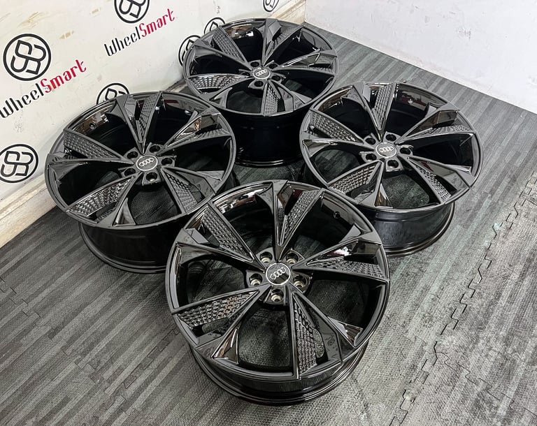 BRAND NEW 18" 20" 21" AUDI RS7 STYLE ALLOY WHEELS - GLOSS BLACK - 5 X 112