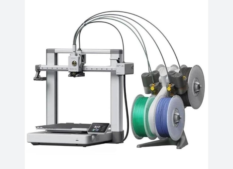3d printer bambu mini a1 and AMS system