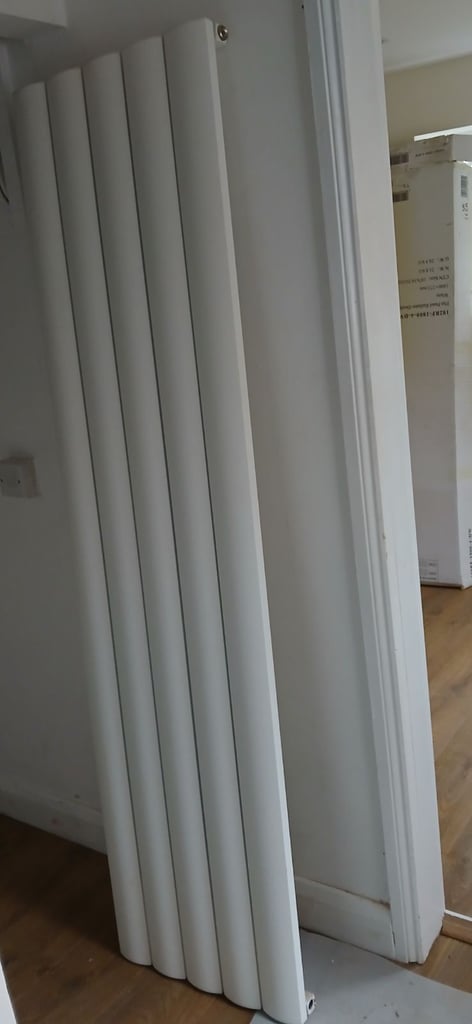 image for Vertical white dome radiator 