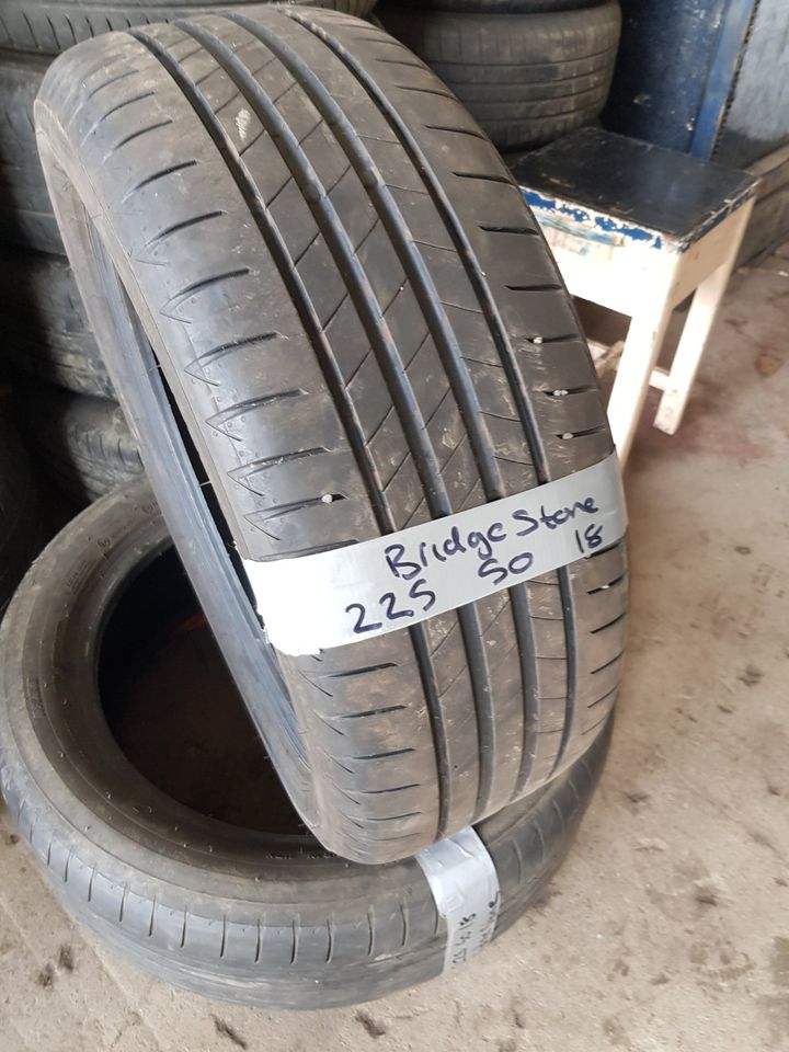Matching pair bridgestone 225 50 18 Tyres ONLY £80fitted and balanced open 7 days a week