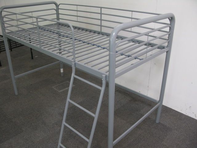 High Sleeper Bed Single Metal Bed Frame . Height from ground to the bed base is 97cm
