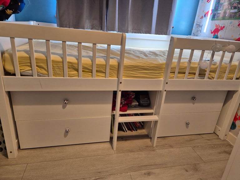 Cabin bed with storage
