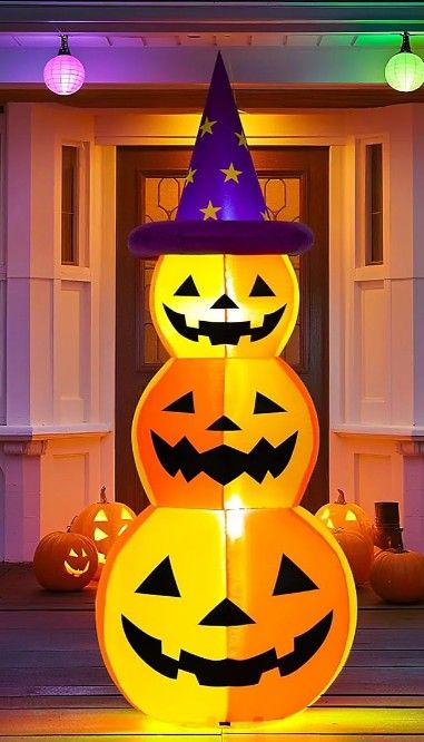 image for new in packaging - Solpex 150cm/ 5 FT Halloween Inflatables Pumpkin
