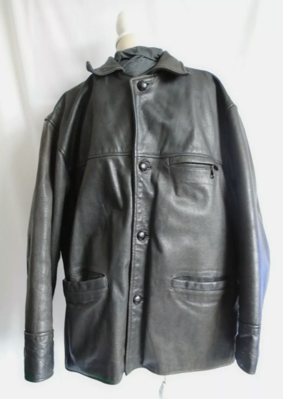 image for Vintage Mens R.I. Clothing Company Brown Leather Jacket size XL