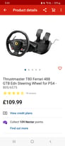 Ps4/ps5 steering wheel, pedals and stand