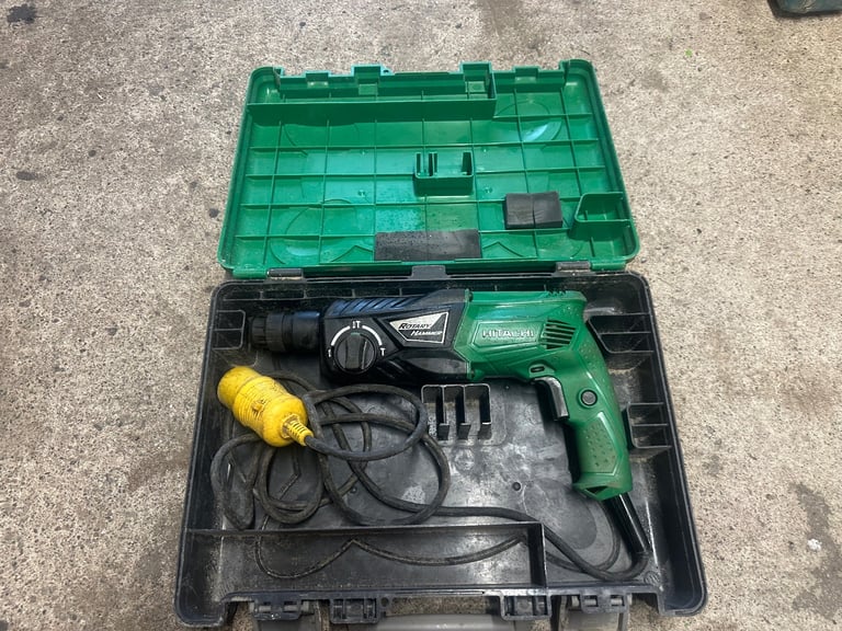 HITACHI DH 24PX 15/16 24mm koki Rotary Hammer drill 110v diy tools with carry case