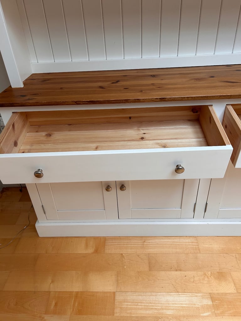 Large soft white dresser