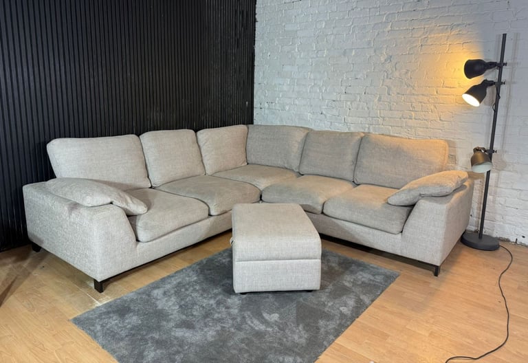 New Stock! HIGH STREET BRAND DFS Euphoria Corner Sofa with Footstool