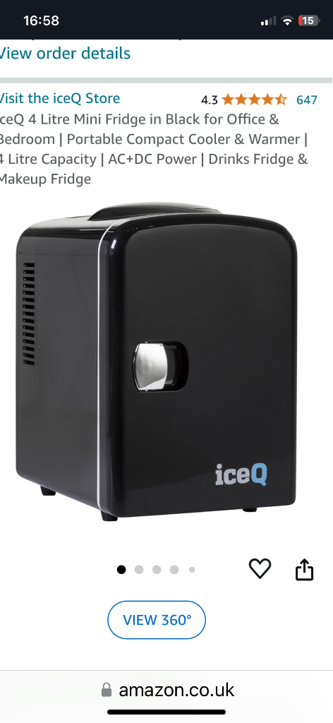 image for Brand new IceQ 4 litre mini fridge