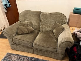 Sofa, 2 seater. Brown