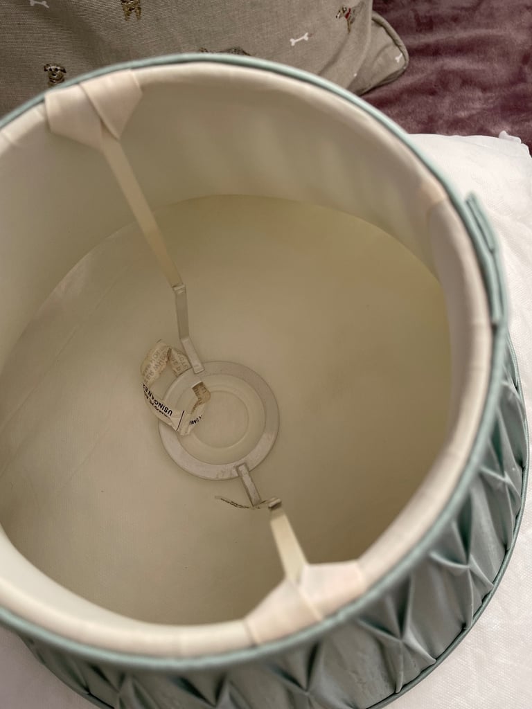 Laura Ashley Duck Egg Pleated Lamp Shade