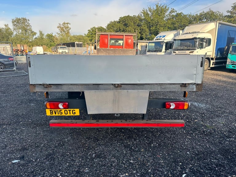 DAF TRUCKS LF150 2015 Euro 6 7.5 ton dropside truck Manaul scaffold
