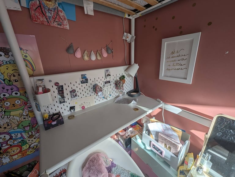 Ikea loft bed, mattress not included!