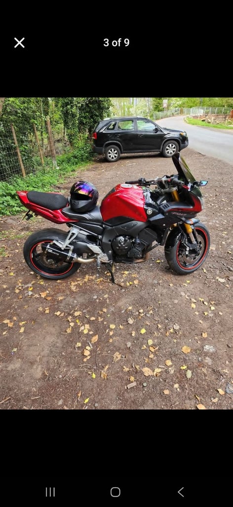 Yamaha FZ1S FAZER 2007 LAVA RED 1000CC 150bhp not fz6 r1 r6 zx6r zx10r z1 5vy 4c8 motorbike cycle  