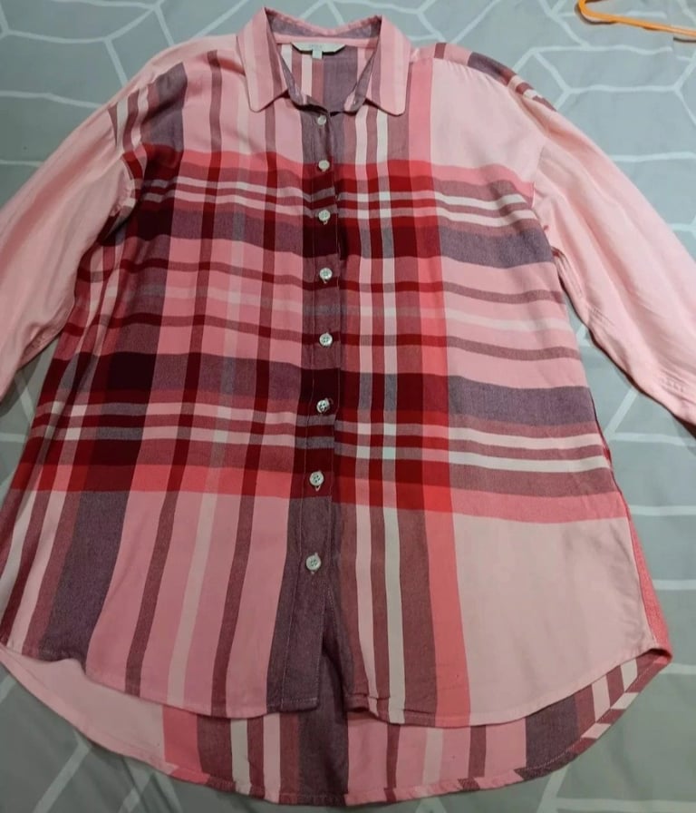 2x Next Long Sleeved Checked/Tartan Shirts