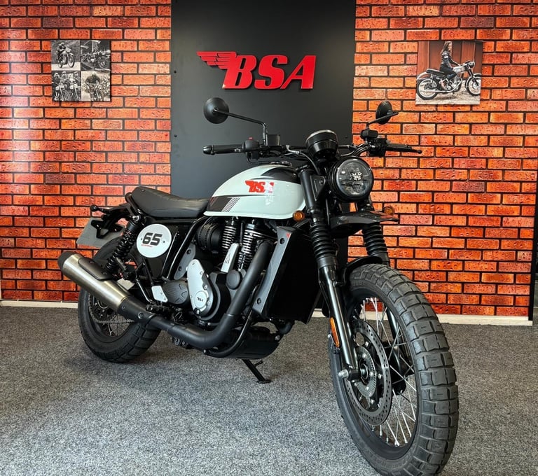 BSA Scrambler 650cc Classic Motorcycle Gold Star - Thunder Grey
