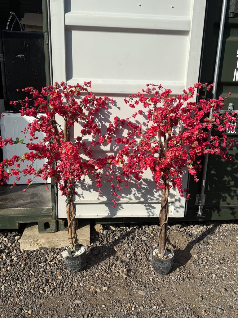 image for 🌸 Stunning Artificial Blossom Trees – Pair 🌸