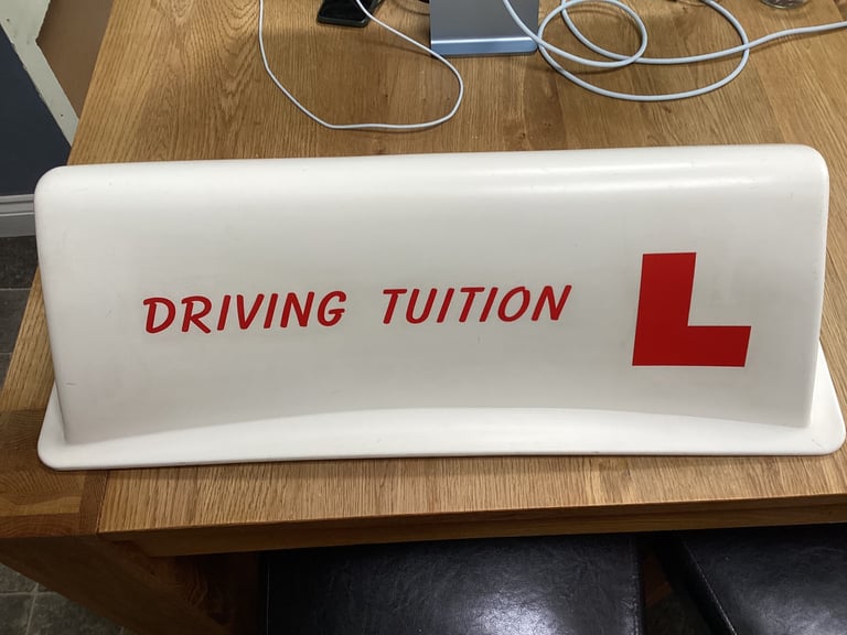 Driving school roof box sign vgc