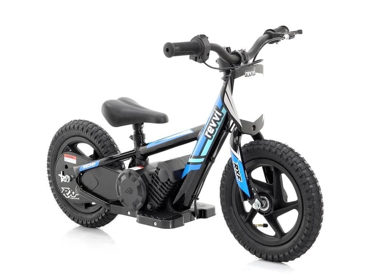 NEW REVVI 12" KIDS ELECTRIC BALANCE BIKE - RED BLUE GREEN ORANGE BLACK PINK