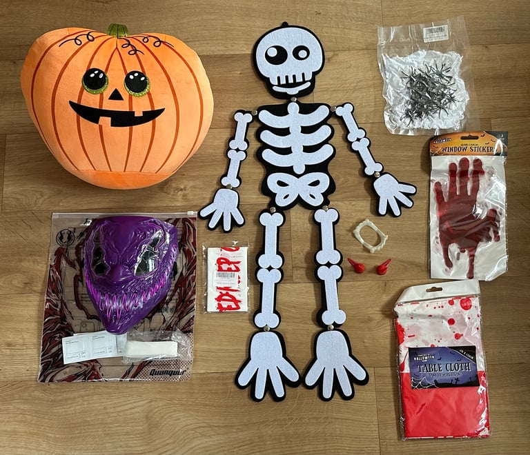 image for Halloween Bundle - Decorations / LED Mask *ALL BRAND NEW*