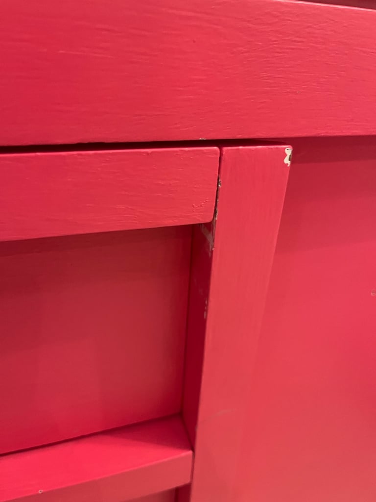 Hand painted wooden cabinet
