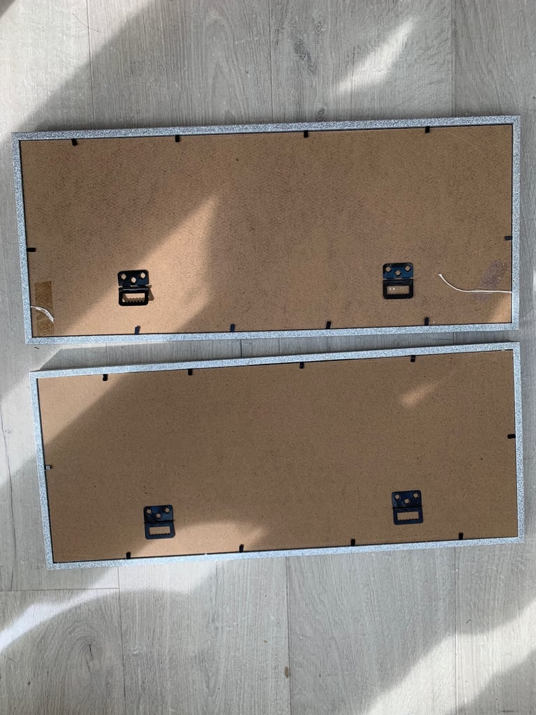 New/ unused multi photo frames silver sparkle rectangular