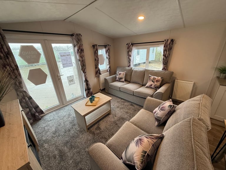 Brand New 2025 2 Bed Static Caravan - Offsite Sale for Private Land - DG & CH 