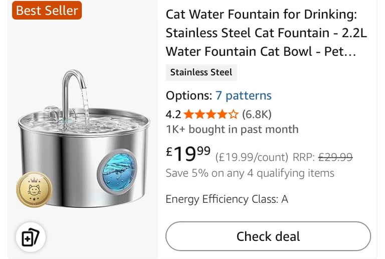 Cat Water Fountain 