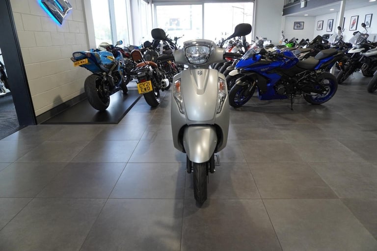 Suzuki Address 125, 2025, Platinum Silver. IN STOCK NOW