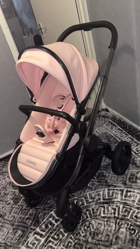 Icandy pink pram