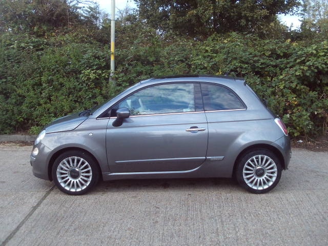 2011 Fiat 500 1.2 Lounge 3dr Grey 46k Miles Years MOT Warranty HATCHBACK Petrol Manual