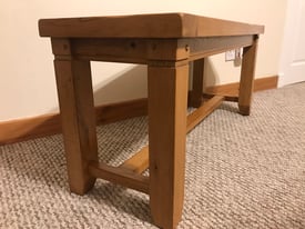 Solid oak coffee table. 
