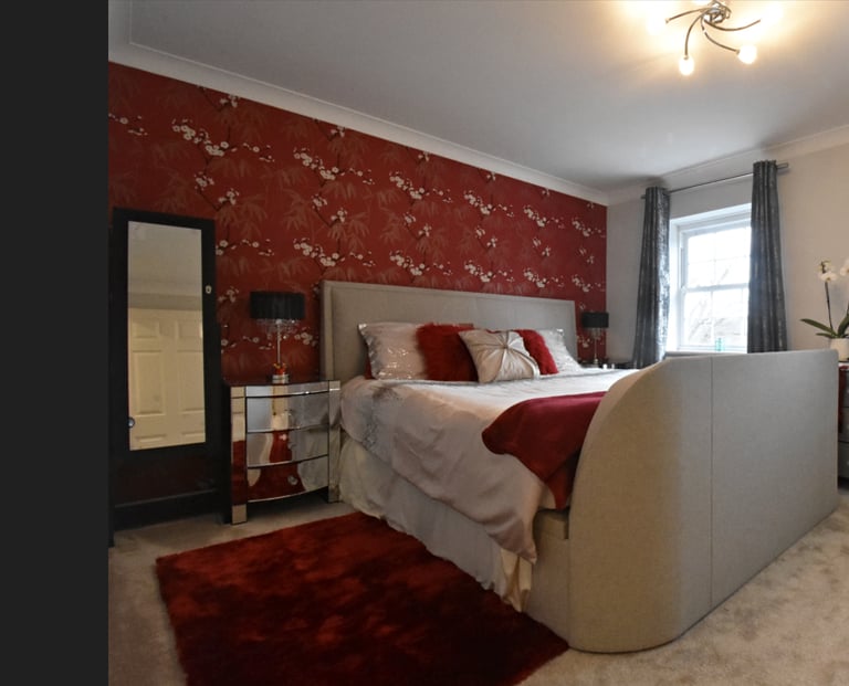 Beautiful mirrored bedside