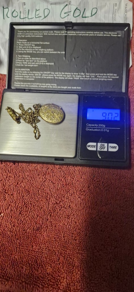 Old collectible Rolled gold locket 